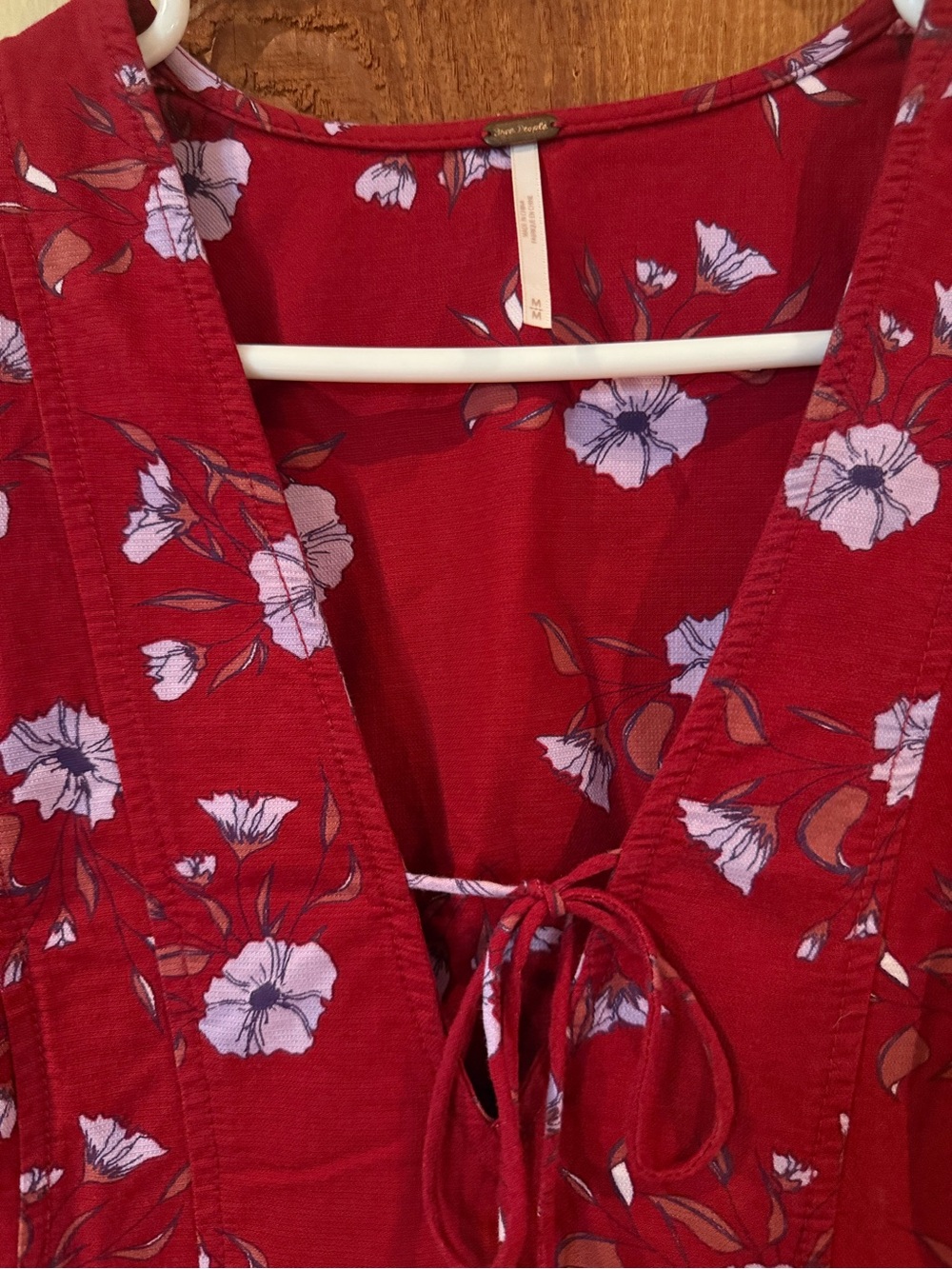 Free People Floral Tunic Dress / Long Top – Size Medium ❤️ - Picture 3 of 5